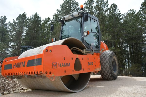 Bau eines Parkplatzes