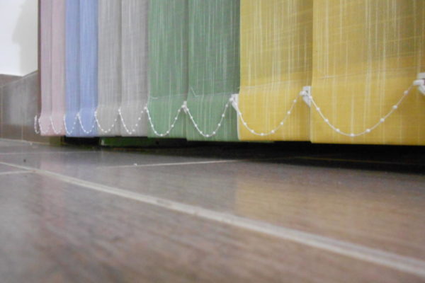 Gestreifte Vorhänge