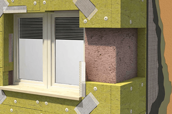 Isolierung und Fassade